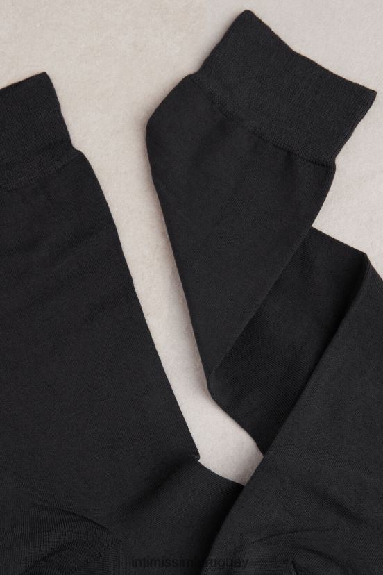 calcetines cortos de algodón supima elástico Intimissimi hombres 780-gris carbón V806B8344 medias