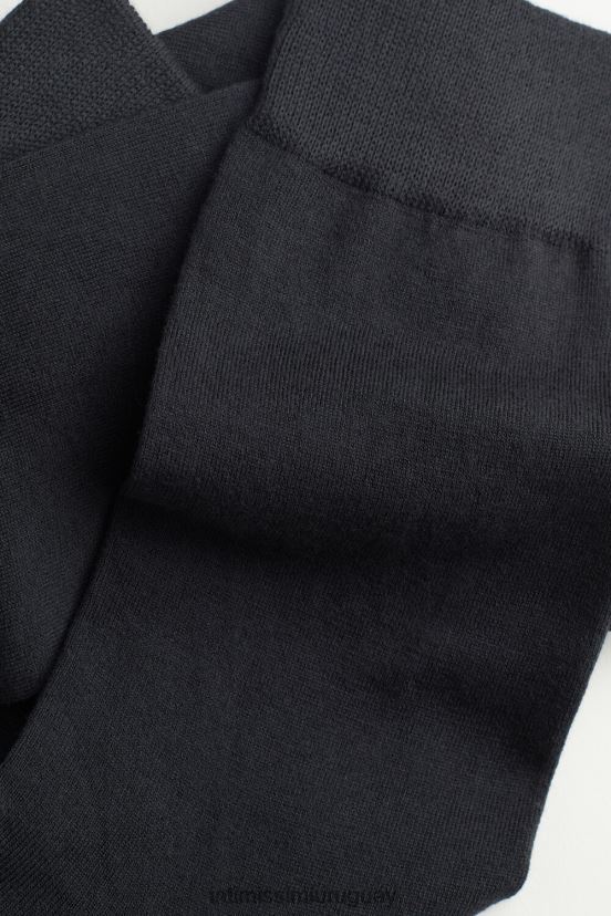 calcetines cortos de algodón supima elástico Intimissimi hombres 780-gris carbón V806B8344 medias