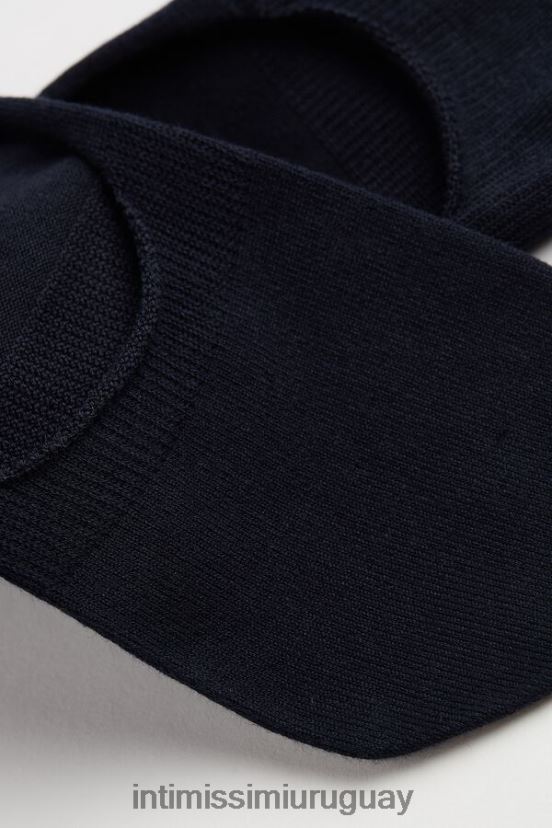 calcetines de algodón elástico Intimissimi hombres 016-azul V806B8396 medias