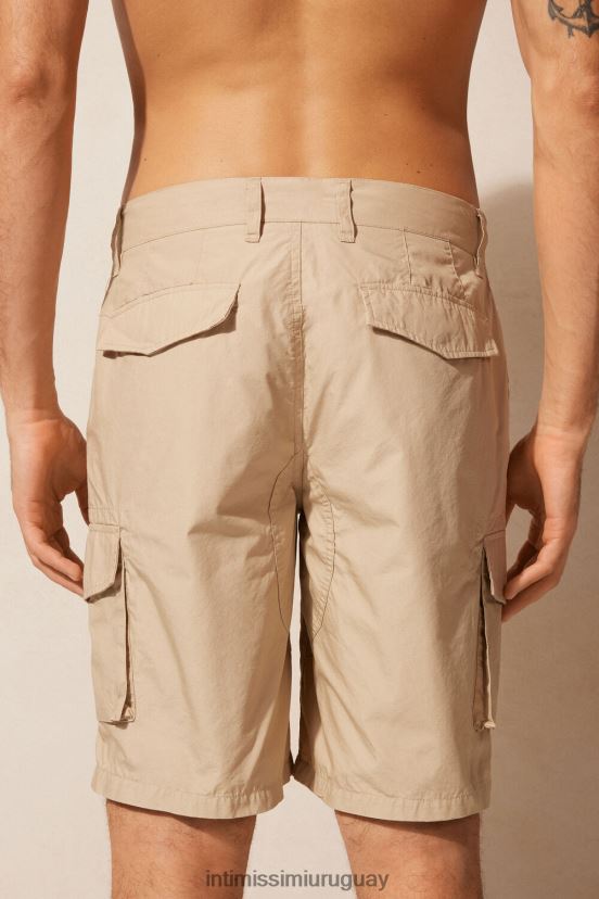pantalones cortos de algodón Intimissimi hombres 306j-natural V806B8173 vestir