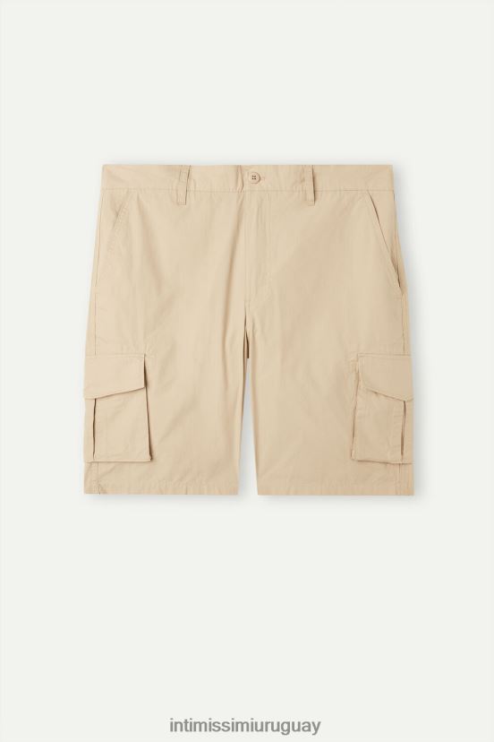 pantalones cortos de algodón Intimissimi hombres 306j-natural V806B8173 vestir