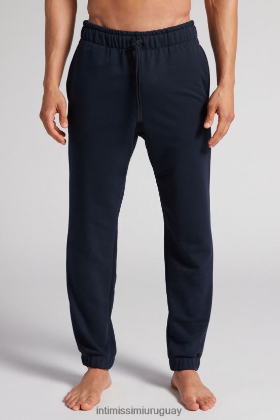pantalones largos de lana ligera Intimissimi hombres 800-azul medianoche V806B8215 vestir
