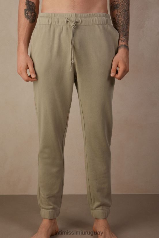 pantalones largos polares colección lavada Intimissimi hombres 166j-beige color arena V806B8190 vestir