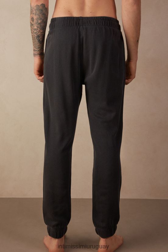 pantalones largos polares colección lavada Intimissimi hombres 762i-gris V806B8187 vestir