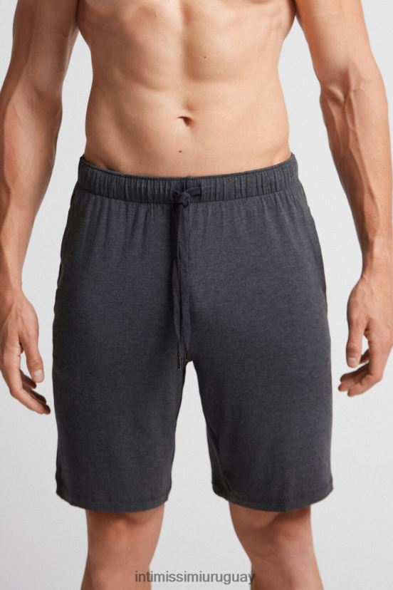 shorts de seda y modal Intimissimi hombres 040-mezcla gris oscuro V806B8240 vestir