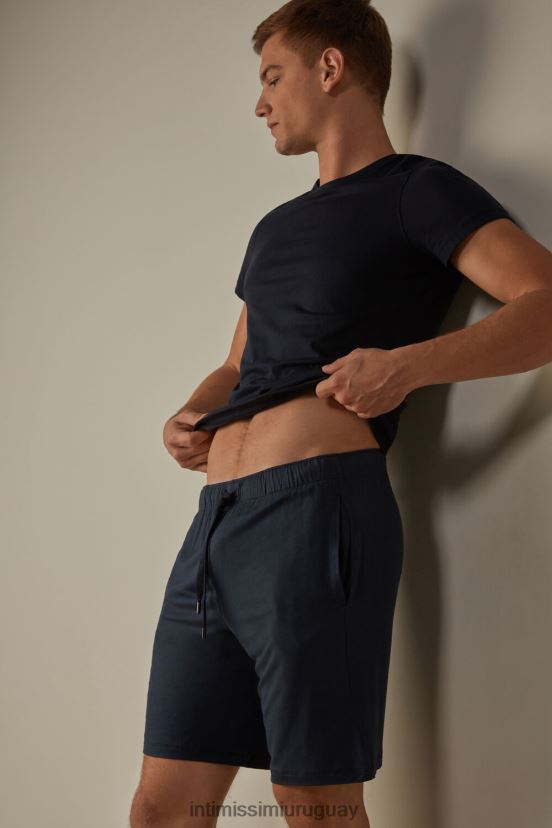 shorts de seda y modal Intimissimi hombres 800-azul medianoche V806B8239 vestir