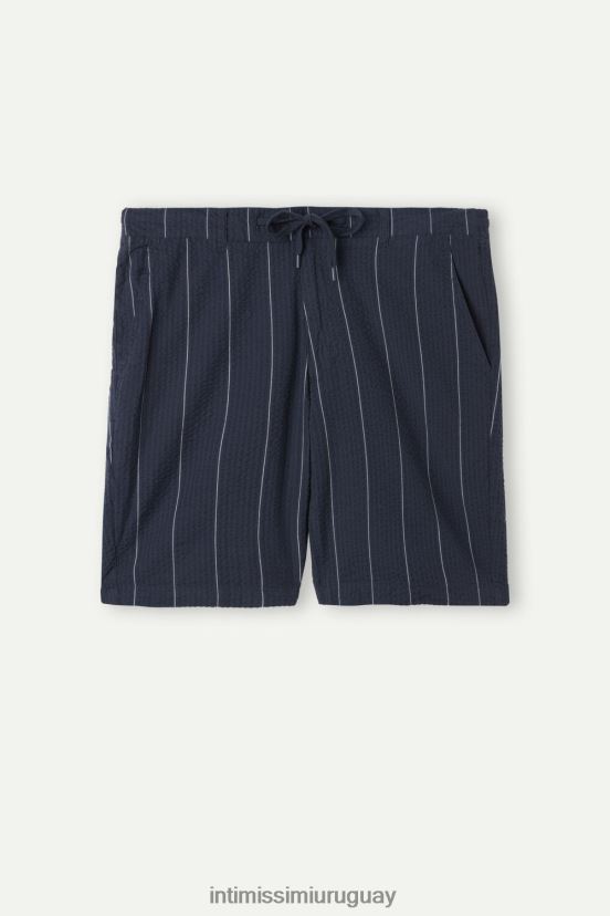 shorts de sirsaca con cordón Intimissimi hombres 305j-azul a rayas V806B8174 vestir