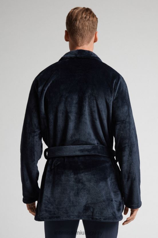 bata de lana Intimissimi hombres 800-azul medianoche V806B8304 vestir