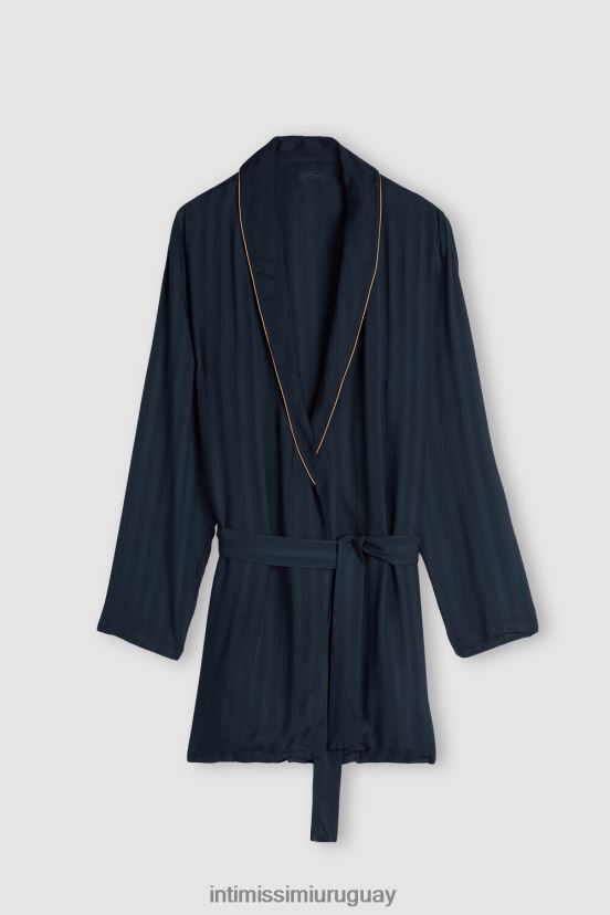 bata modal Intimissimi hombres 095i-azul oscuro V806B8310 vestir