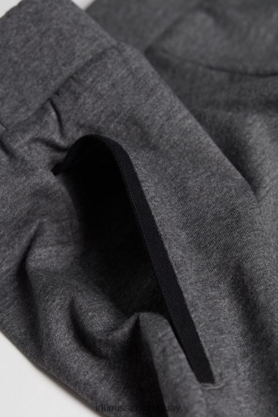 pijama cropped basico algodon supima Intimissimi hombres 5227-gris carbón melange V806B8306 vestir