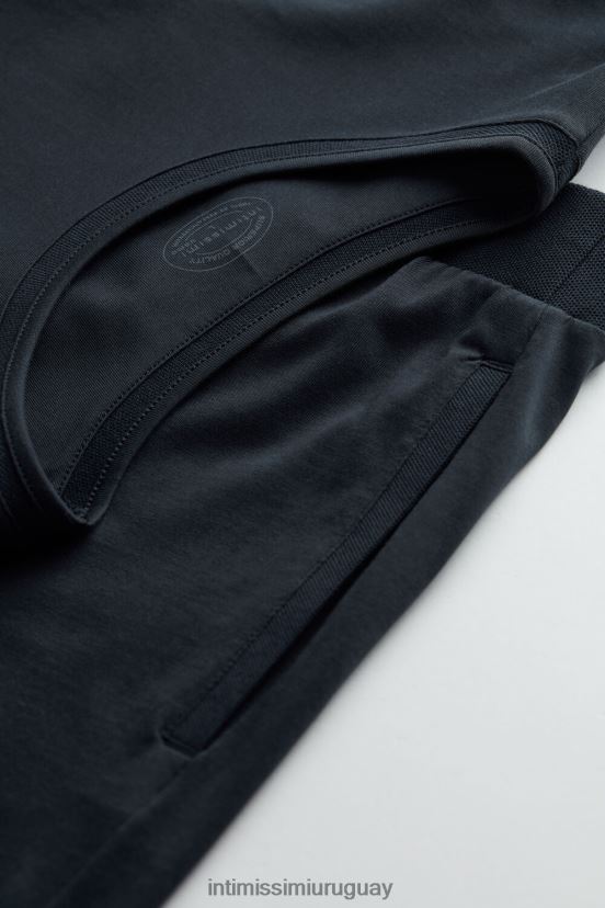 pijama cropped basico algodon supima Intimissimi hombres 800-azul medianoche V806B8313 vestir