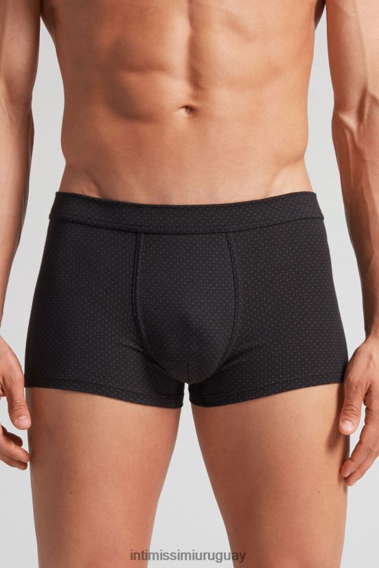 Boxer algodón supima micro lunares fresco natural Intimissimi hombres 365j-nero st.pois verde scuro V806B816 ropa interior