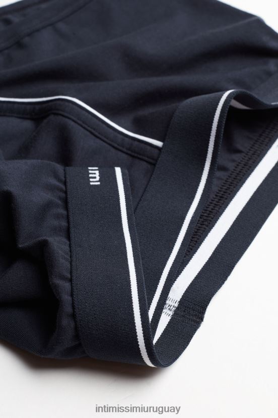 Boxers de algodón supima con cinturilla expuesta. Intimissimi hombres 6987-azul/blanco V806B8126 ropa interior