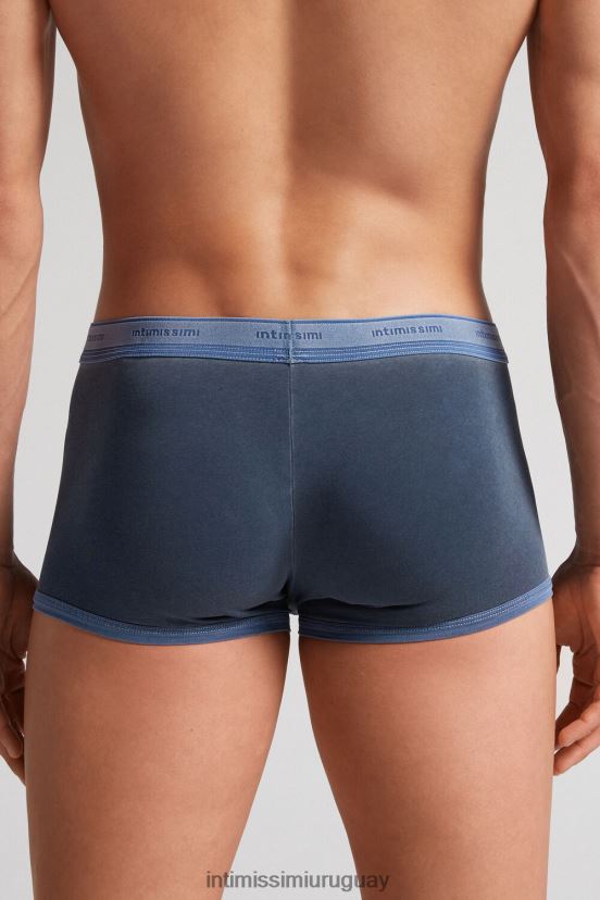 Boxers de algodón supima fresco natural con logo. Intimissimi hombres 394j-blu gas del V806B86 ropa interior