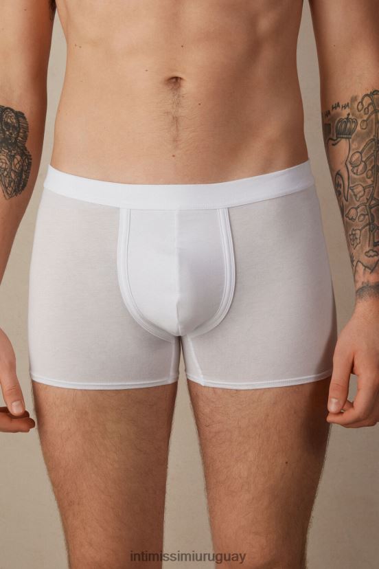 boxers algodón supima fresco natural Intimissimi hombres 001-blanco V806B849 ropa interior