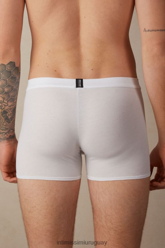 boxers algodón supima fresco natural Intimissimi hombres 001-blanco V806B849 ropa interior