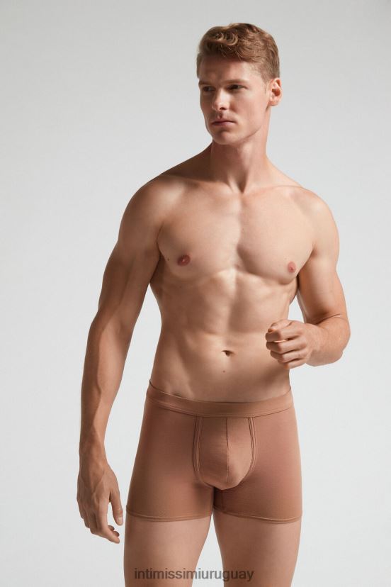 boxers algodón supima fresco natural Intimissimi hombres 417i-beige medio V806B875 ropa interior