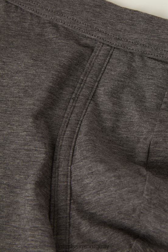 boxers algodón supima fresco natural Intimissimi hombres 5227-gris carbón melange V806B851 ropa interior