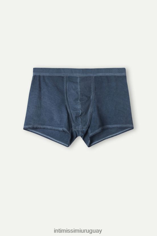 boxers algodón supima fresco natural Intimissimi hombres 857i-azul oscuro V806B873 ropa interior
