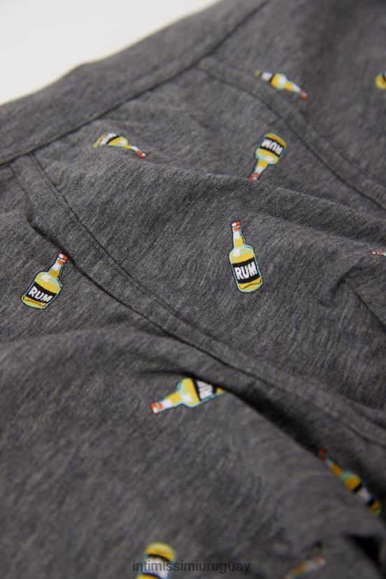 boxers algodon fresco natural ron supima Intimissimi hombres 372j-grafito mel. rasguear V806B81 ropa interior