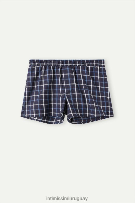 boxers con detalles estampados Intimissimi hombres 169j-cheque azul V806B844 ropa interior