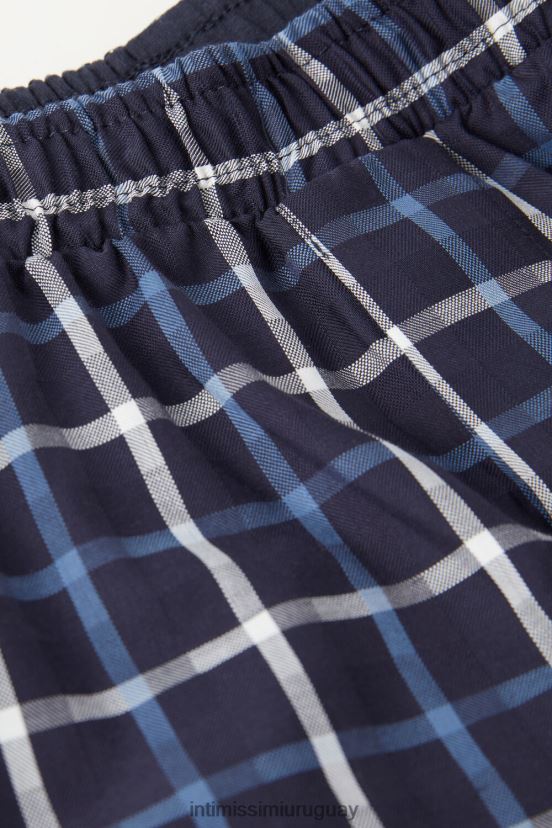 boxers con detalles estampados Intimissimi hombres 169j-cheque azul V806B844 ropa interior