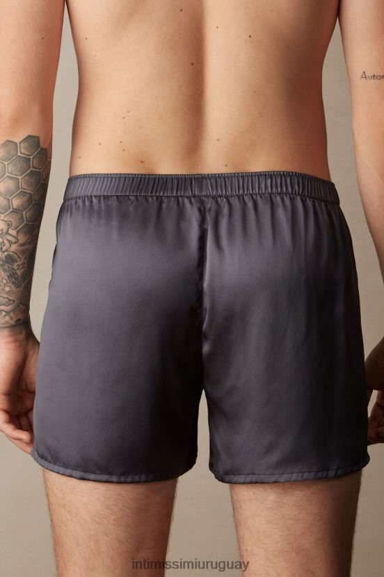boxers de seda Intimissimi hombres 037j-gris oscuro V806B868 ropa interior