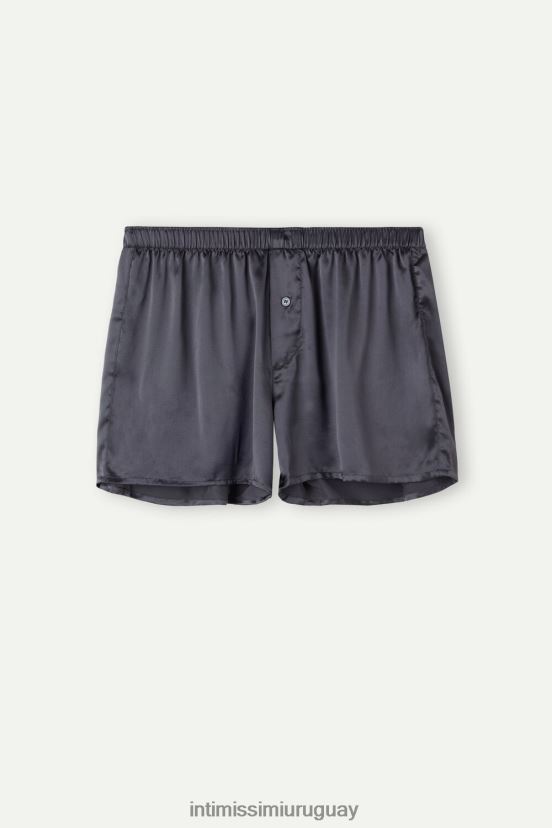 boxers de seda Intimissimi hombres 037j-gris oscuro V806B868 ropa interior