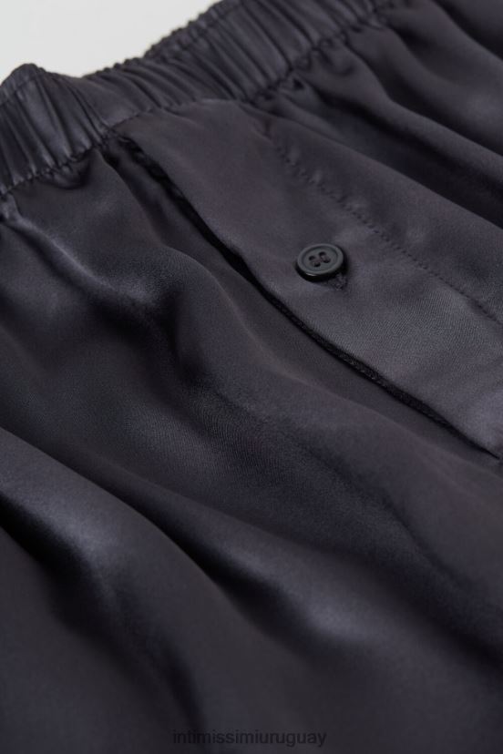 boxers de seda Intimissimi hombres 037j-gris oscuro V806B868 ropa interior