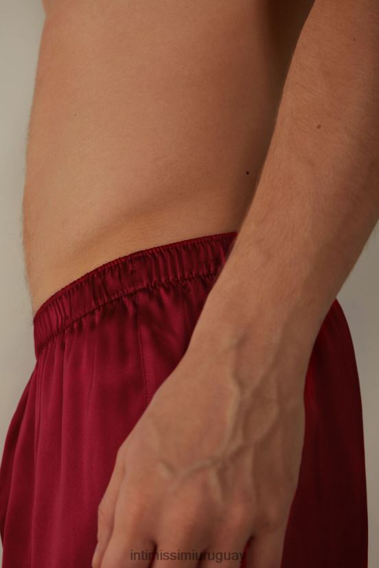 boxers de seda Intimissimi hombres 1473-rojo V806B890 ropa interior