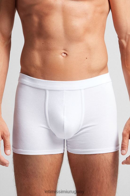 boxers holgados de algodón supima Intimissimi hombres 001-blanco V806B8140 ropa interior