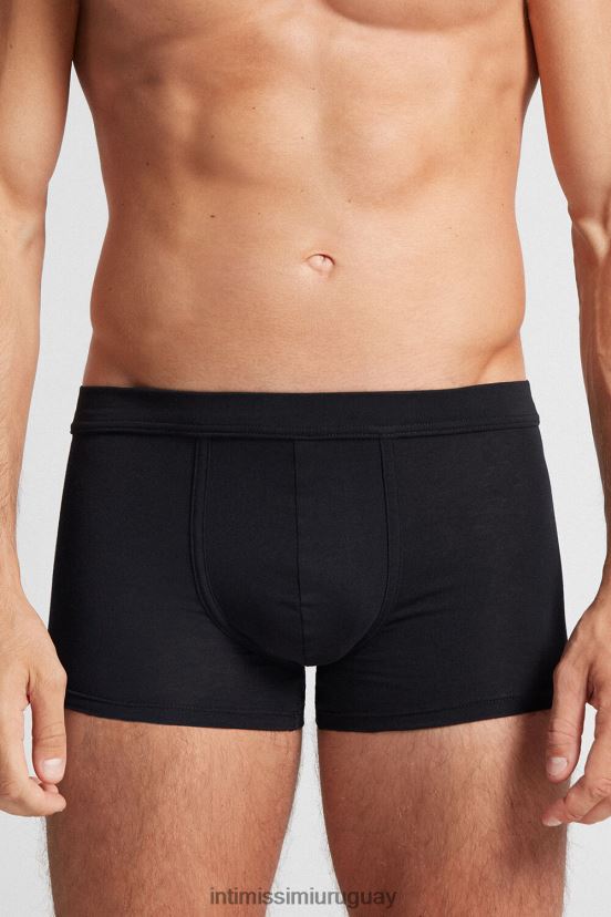 boxers push-up de algodón elástico Intimissimi hombres 019-negro V806B822 ropa interior