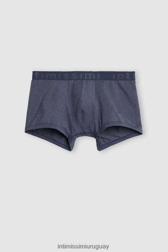 calzoncillos tipo bóxer de microfibra con logo Intimissimi hombres 5210-mezcla azul denim V806B8110 ropa interior