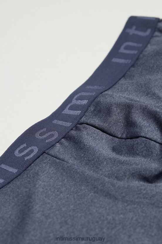 calzoncillos tipo bóxer de microfibra con logo Intimissimi hombres 5210-mezcla azul denim V806B8110 ropa interior