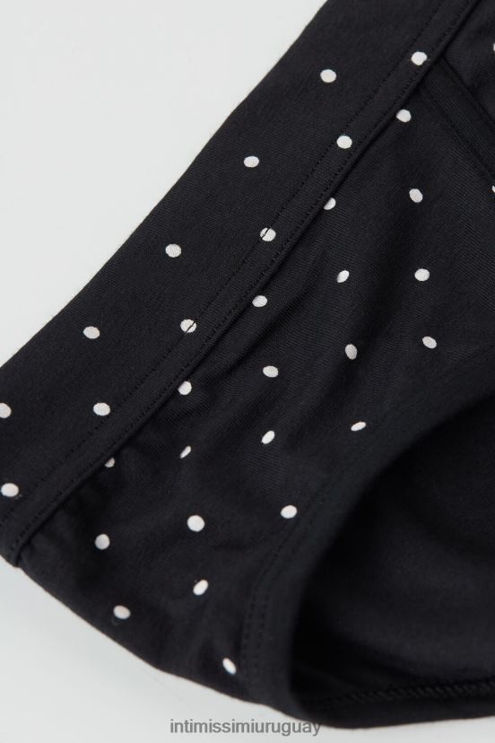 braguita de algodón supima elástico con lunares Intimissimi hombres 062j-nero sello pois V806B865 ropa interior