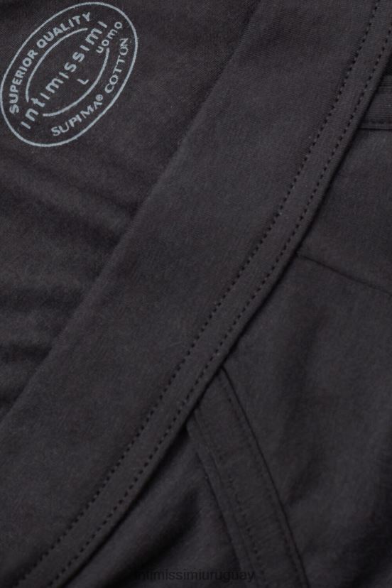 braguita de algodón supima fresco natural Intimissimi hombres 019-negro V806B833 ropa interior