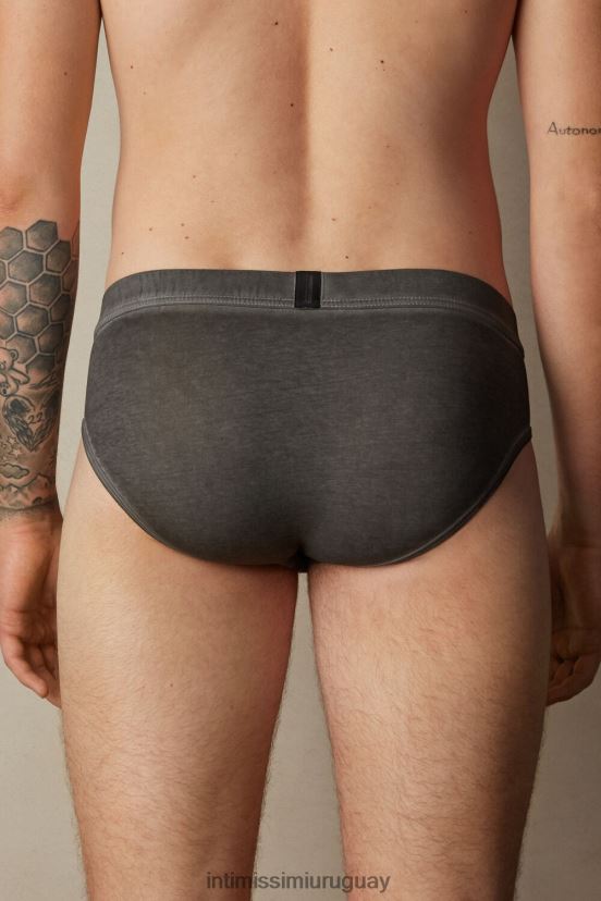 braguita de algodón supima fresco natural Intimissimi hombres 040j-negro lavado V806B871 ropa interior