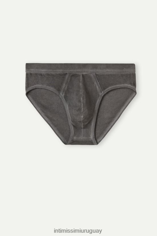 braguita de algodón supima fresco natural Intimissimi hombres 040j-negro lavado V806B871 ropa interior