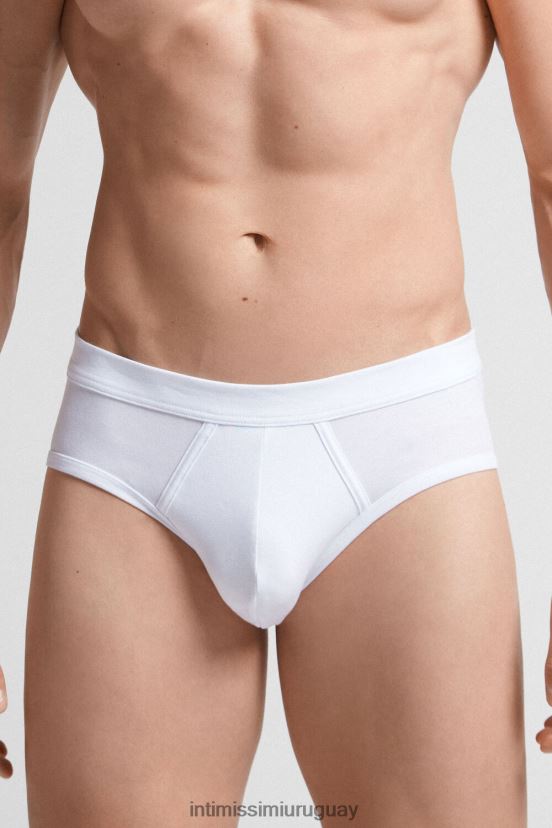 calzoncillos de algodón supima Intimissimi hombres 001-blanco V806B8141 ropa interior