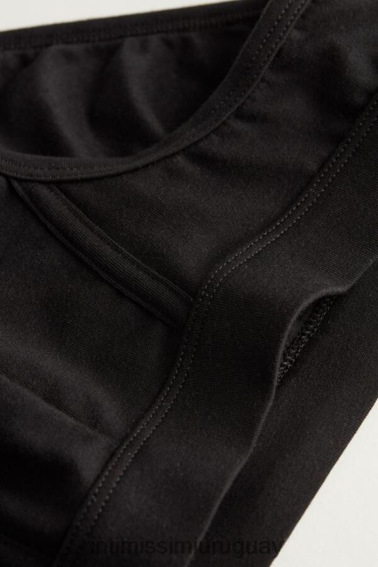 calzoncillos de algodón supima Intimissimi hombres 019-negro V806B8145 ropa interior