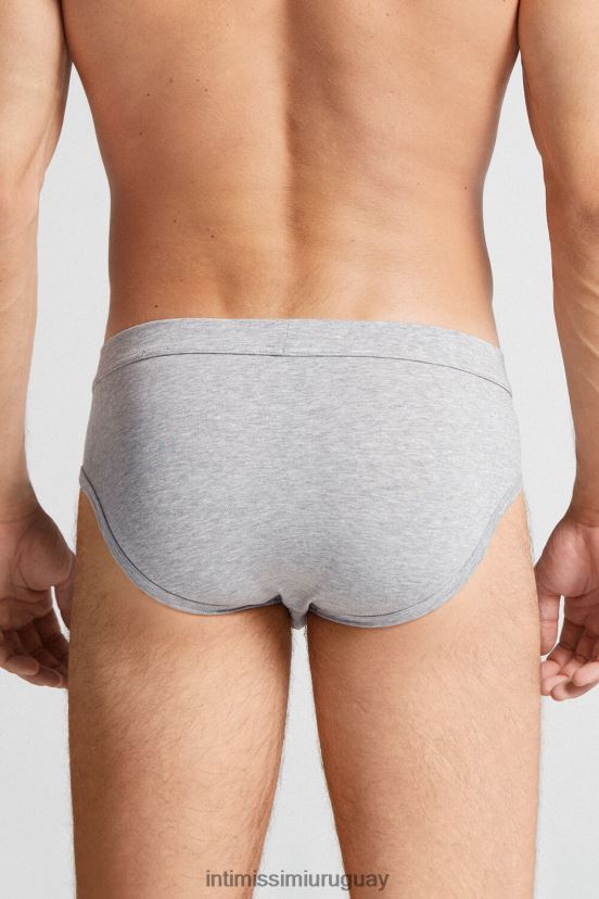calzoncillos de algodón supima Intimissimi hombres 031-mezcla gris claro V806B8124 ropa interior