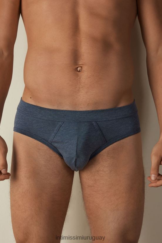 calzoncillos de algodón supima Intimissimi hombres 5210-mezcla azul denim V806B8135 ropa interior