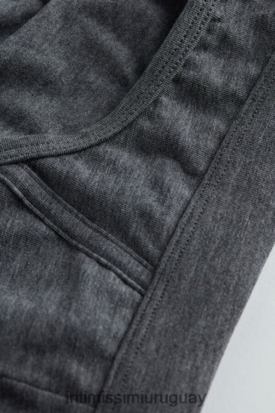 calzoncillos de algodón supima Intimissimi hombres 5227-gris carbón melange V806B8139 ropa interior