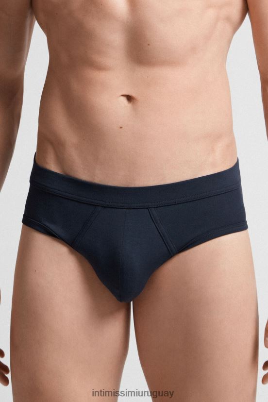 calzoncillos de algodón supima Intimissimi hombres 800-azul medianoche V806B8143 ropa interior