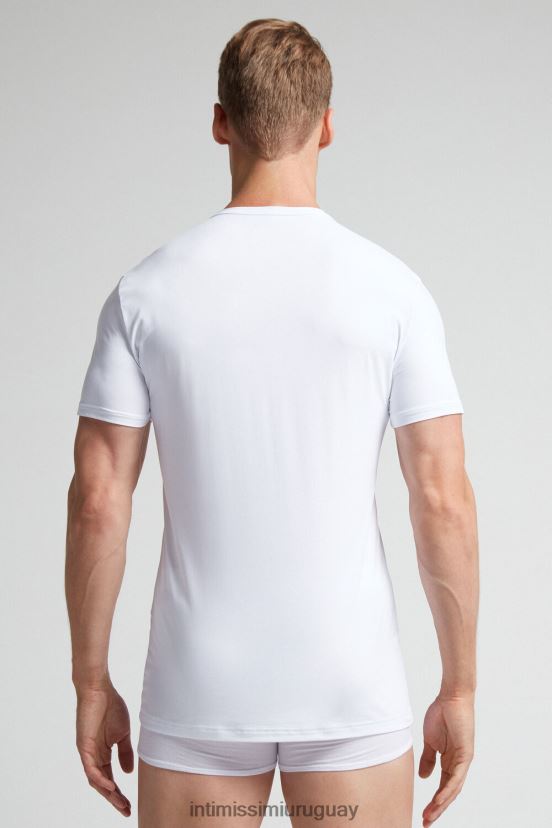 camiseta de microfibra Intimissimi hombres 001-blanco V806B8455 vestir