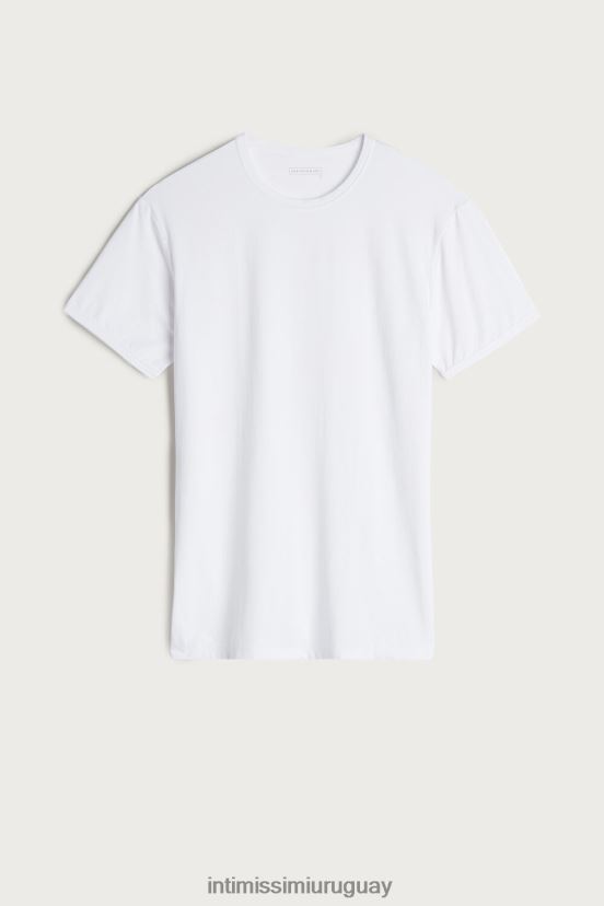 camiseta de microfibra Intimissimi hombres 001-blanco V806B8455 vestir