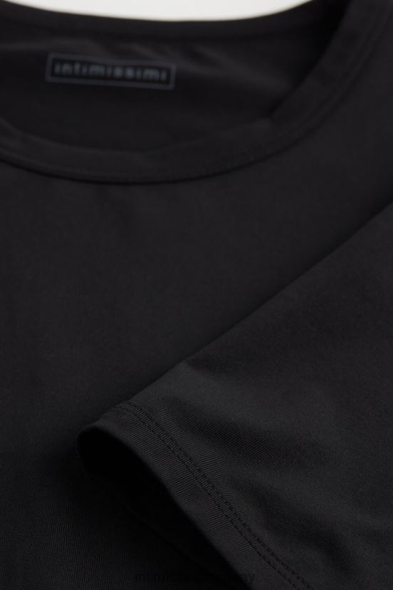 camiseta de microfibra Intimissimi hombres 019-negro V806B8454 vestir