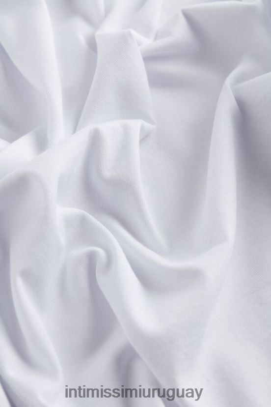 top de algodón supima de manga larga Intimissimi hombres 001-blanco V806B8294 vestir