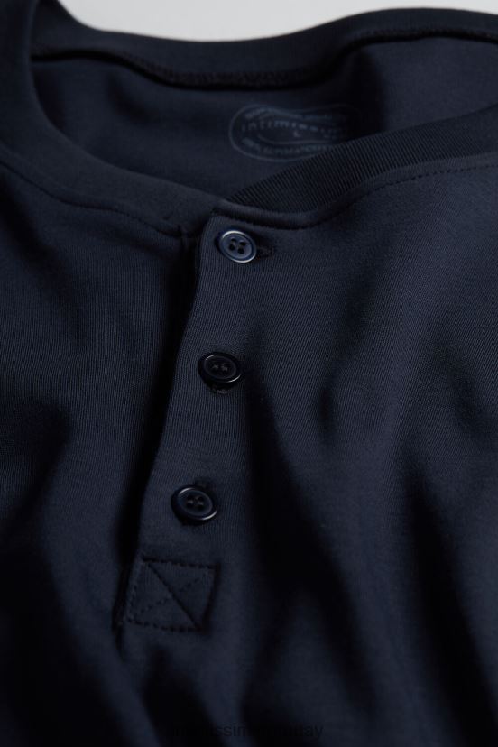 top de manga larga en interlock supima Intimissimi hombres 800-azul medianoche V806B8257 vestir