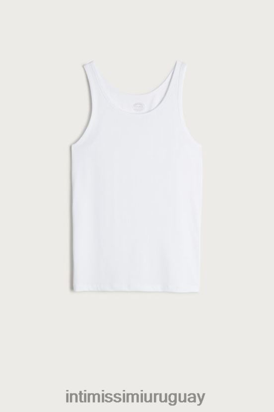 top sin mangas con cuello redondo Intimissimi hombres 001-blanco V806B8271 vestir